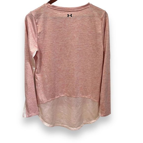 under armour pale pink long sleeve crew neck top size medium - Picture 2 of 13